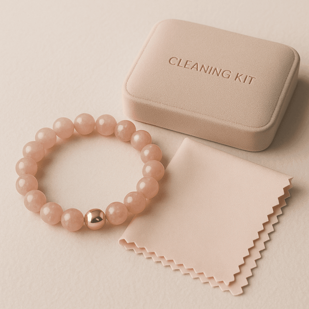 Bijuterie așezată delicat pe o țesătură moale